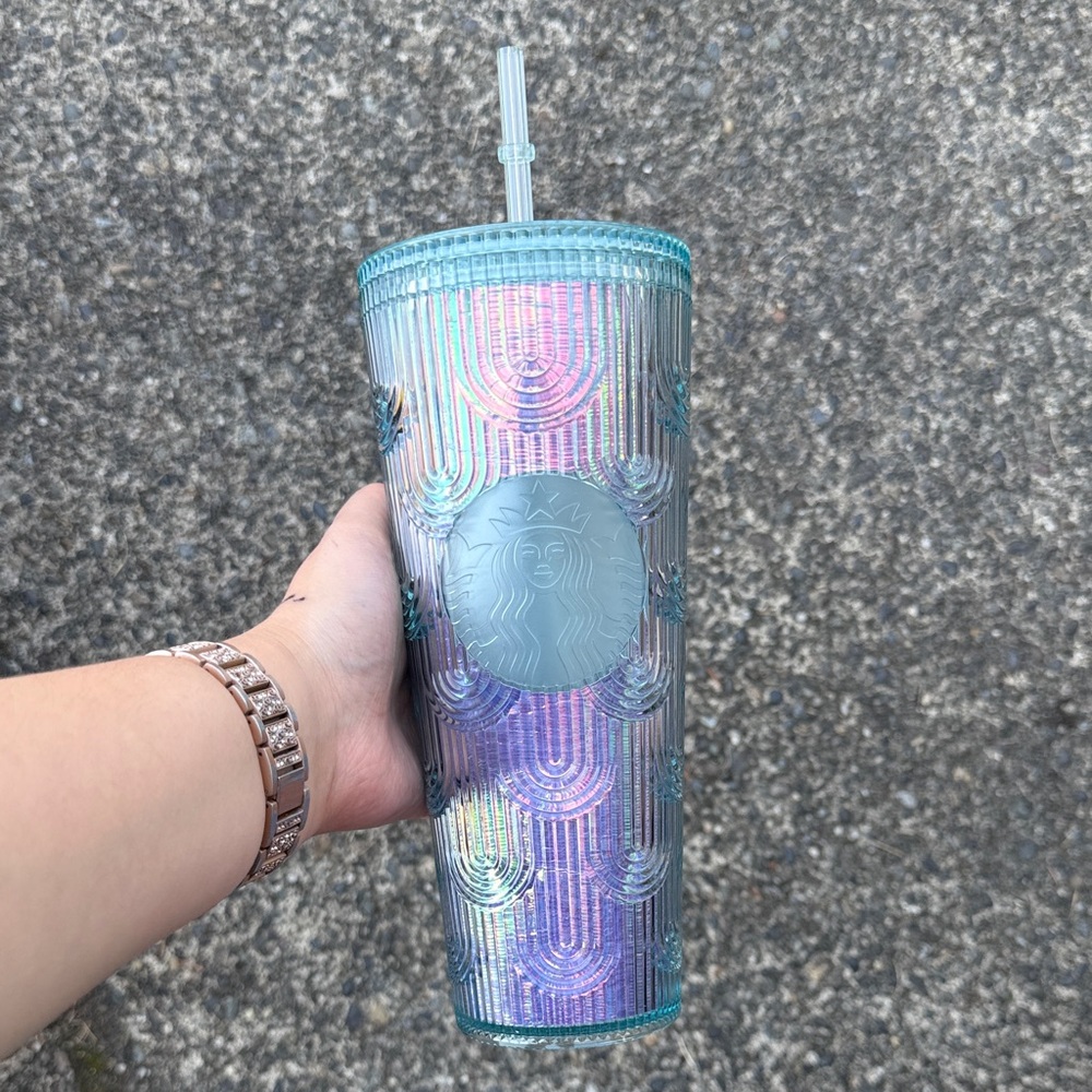 Starbucks Blue and Silver Textured Tumbler (3 for $45)